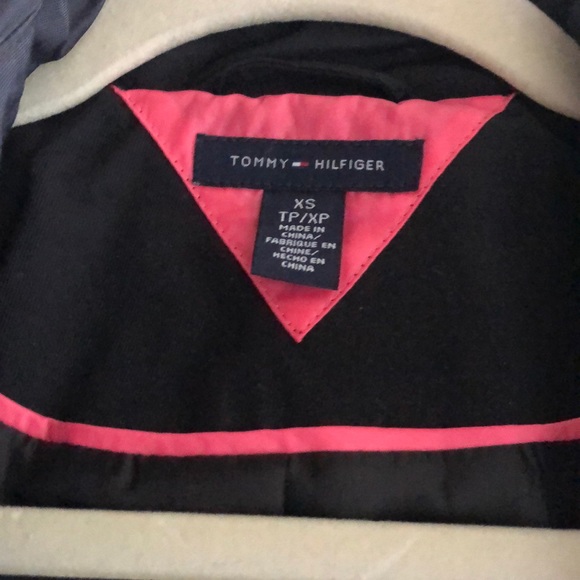 Tommy Hilfiger black and white Trench Coat - Picture 5 of 6